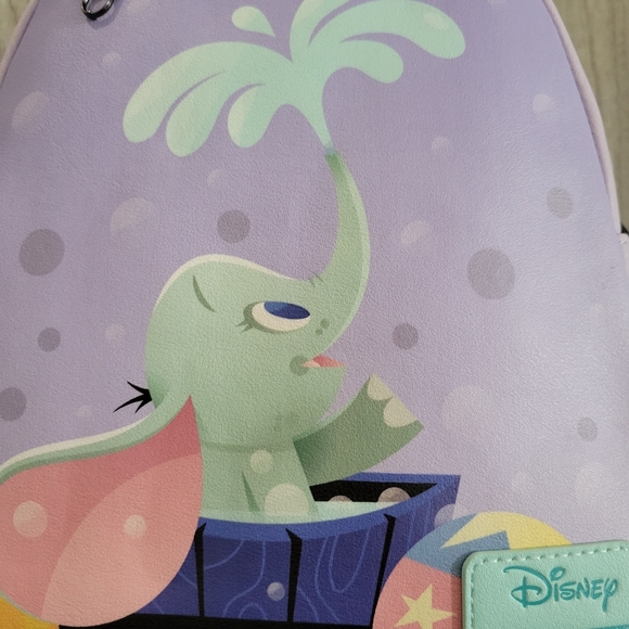 Loungefly NEW dumbo bath time mini backpack Disney - Picture 2 of 3